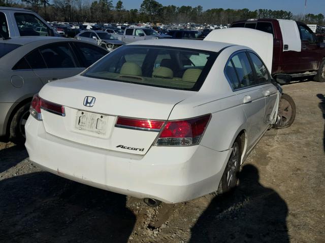 1HGCP2F67CA017491 - 2012 HONDA ACCORD SE WHITE photo 4