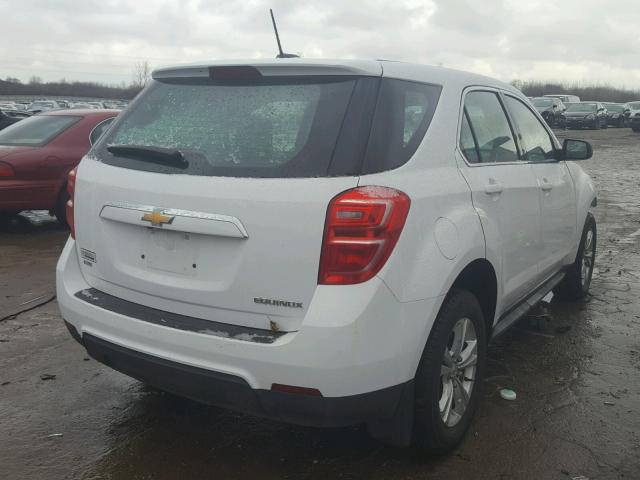 2GNFLEEK7G6358410 - 2016 CHEVROLET EQUINOX LS WHITE photo 4