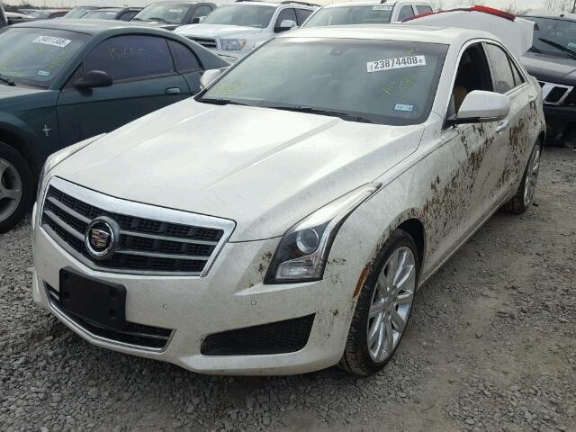 1G6AB5RX2D0150941 - 2013 CADILLAC ATS LUXURY WHITE photo 2