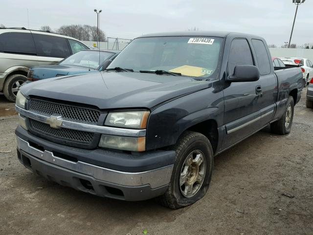 2GCEC19V841282156 - 2004 CHEVROLET SILVERADO BLUE photo 2