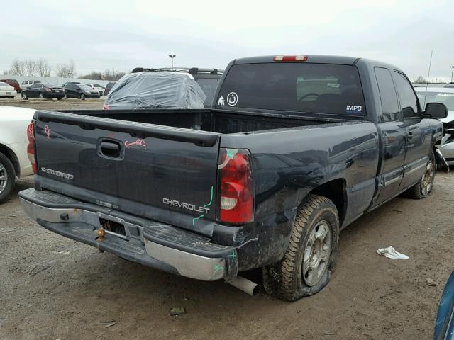 2GCEC19V841282156 - 2004 CHEVROLET SILVERADO BLUE photo 4