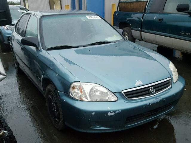 2HGEJ6575YH592841 - 2000 HONDA CIVIC LX BLUE photo 1