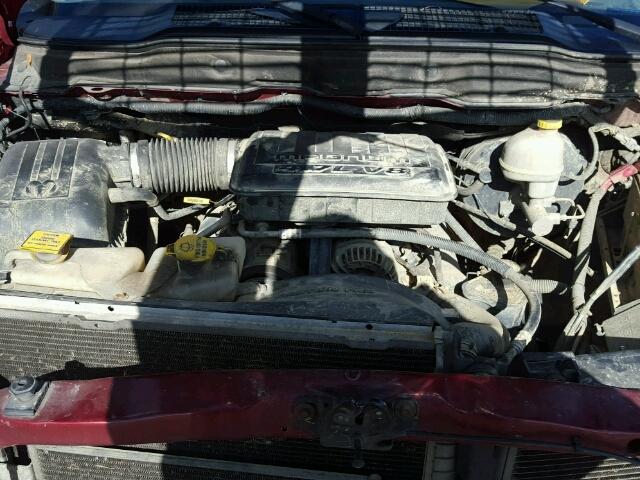 1D7HA18P87S131673 - 2007 DODGE RAM 1500 S RED photo 7