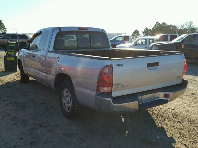 5TETX22N45Z105841 - 2005 TOYOTA TACOMA ACC SILVER photo 3