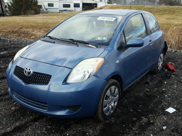 JTDJT903985145028 - 2008 TOYOTA YARIS BLUE photo 2