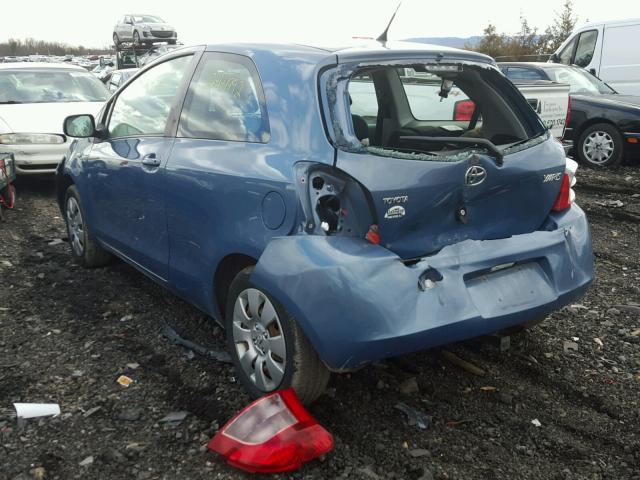 JTDJT903985145028 - 2008 TOYOTA YARIS BLUE photo 3