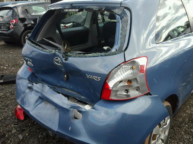 JTDJT903985145028 - 2008 TOYOTA YARIS BLUE photo 9