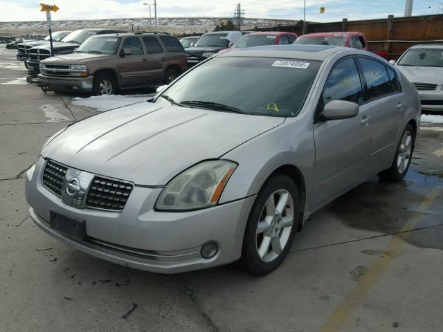 1N4BA41E04C864595 - 2004 NISSAN MAXIMA SE SILVER photo 2