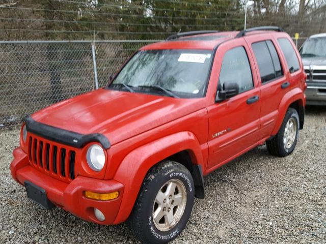 1J4GL58K43W728828 - 2003 JEEP LIBERTY LI RED photo 2