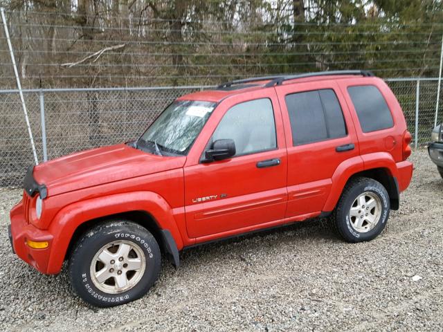 1J4GL58K43W728828 - 2003 JEEP LIBERTY LI RED photo 9