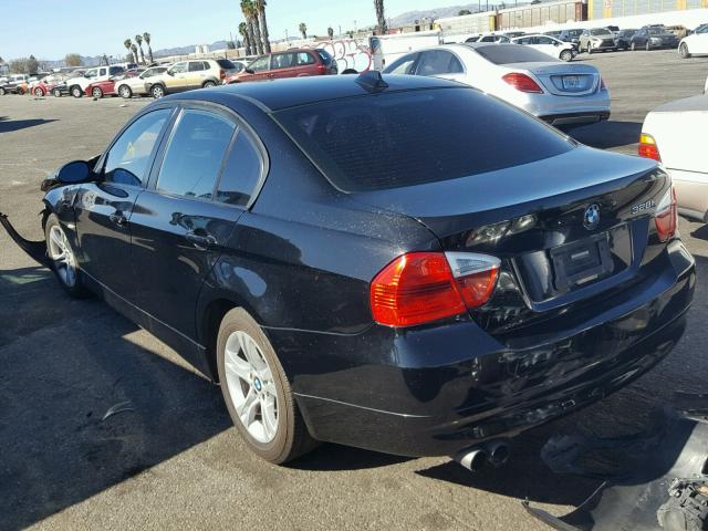 WBAVA33518KX87968 - 2008 BMW 328 I BLACK photo 3
