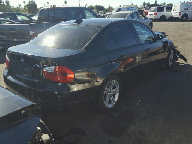 WBAVA33518KX87968 - 2008 BMW 328 I BLACK photo 4