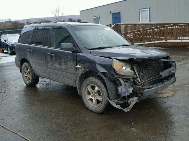 2HKYF18476H504622 - 2006 HONDA PILOT EX BLUE photo 1