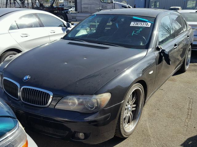 WBAHN83537DT76542 - 2007 BMW 750 BLACK photo 2