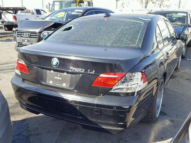 WBAHN83537DT76542 - 2007 BMW 750 BLACK photo 4