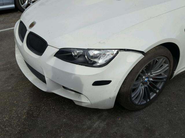 WBSWD93578PY42842 - 2008 BMW M3 WHITE photo 9