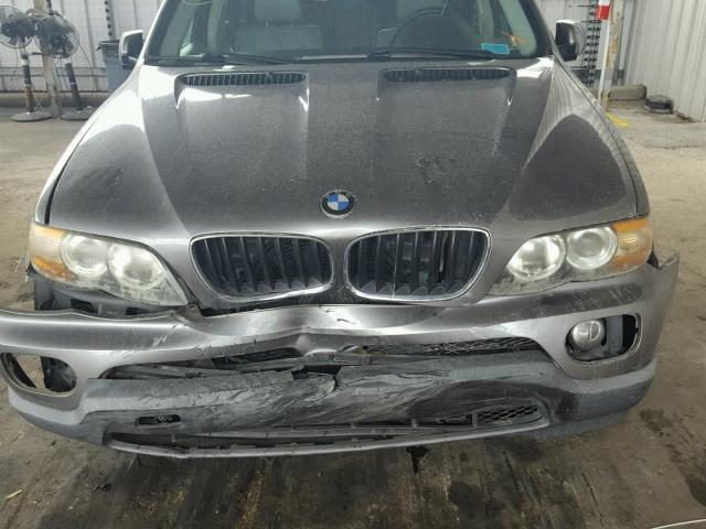 5UXFA13554LU24670 - 2004 BMW X5 3.0I GRAY photo 7