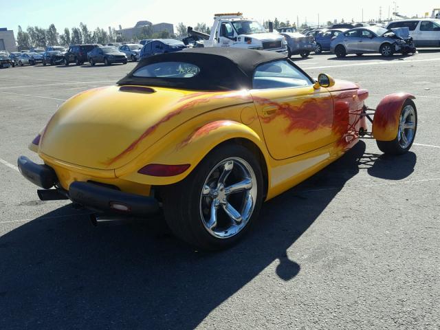 1P3EW65G7YV605970 - 2000 PLYMOUTH PROWLER YELLOW photo 4