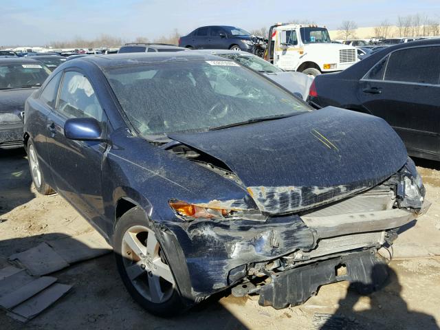 2HGFG12968H523555 - 2008 HONDA CIVIC EXL BLUE photo 1