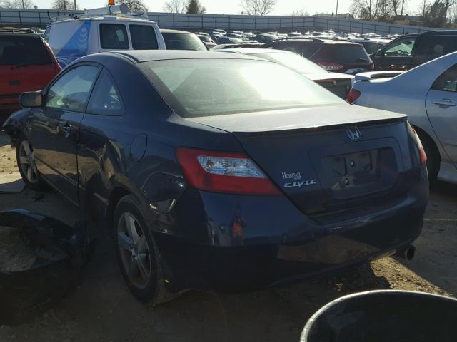 2HGFG12968H523555 - 2008 HONDA CIVIC EXL BLUE photo 3