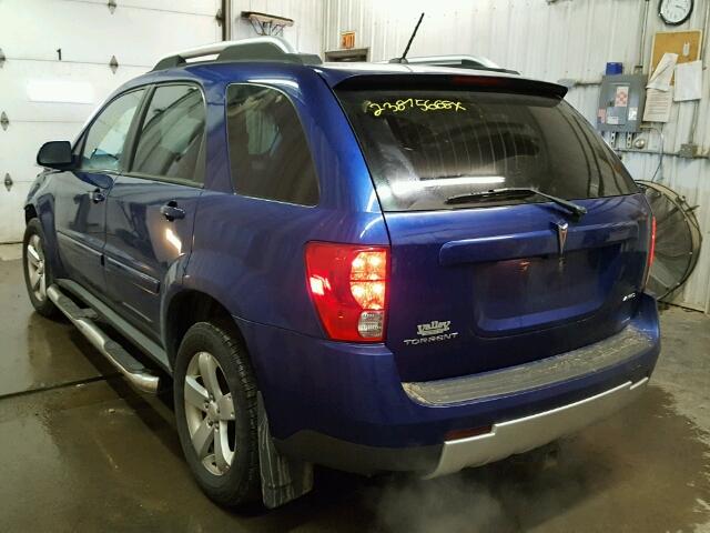 2CKDL73F376015359 - 2007 PONTIAC TORRENT BLUE photo 3