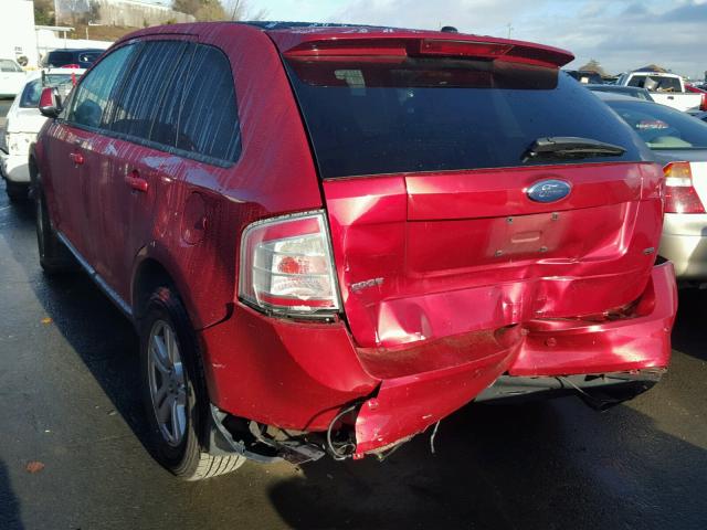 2FMDK39C17BA72405 - 2007 FORD EDGE SEL P MAROON photo 3