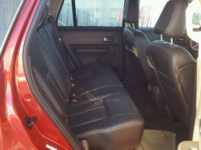 2FMDK39C17BA72405 - 2007 FORD EDGE SEL P MAROON photo 6