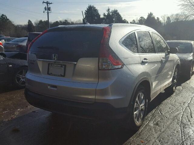 2HKRM3H74EH534451 - 2014 HONDA CR-V EXL SILVER photo 4