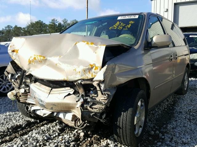 2HKRL18661H609532 - 2001 HONDA ODYSSEY EX GOLD photo 2