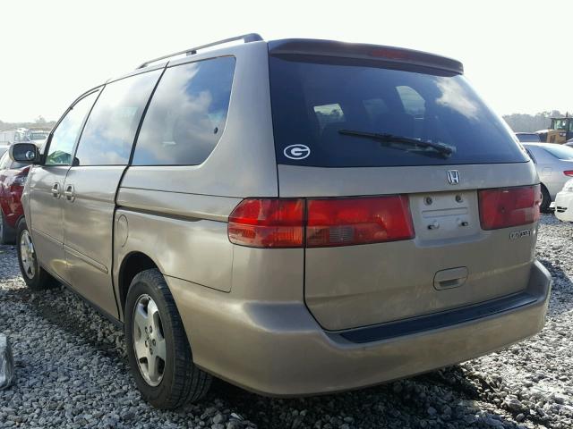 2HKRL18661H609532 - 2001 HONDA ODYSSEY EX GOLD photo 3