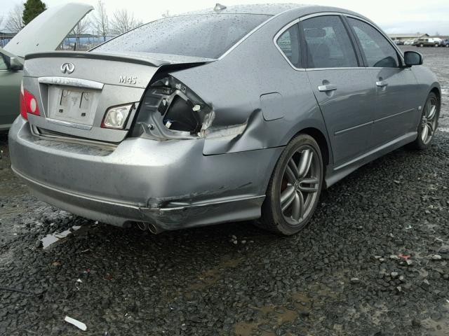 JNKBY01EX7M402329 - 2007 INFINITI M45 BASE SILVER photo 4