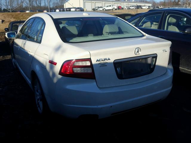 19UUA66258A037370 - 2008 ACURA TL WHITE photo 3