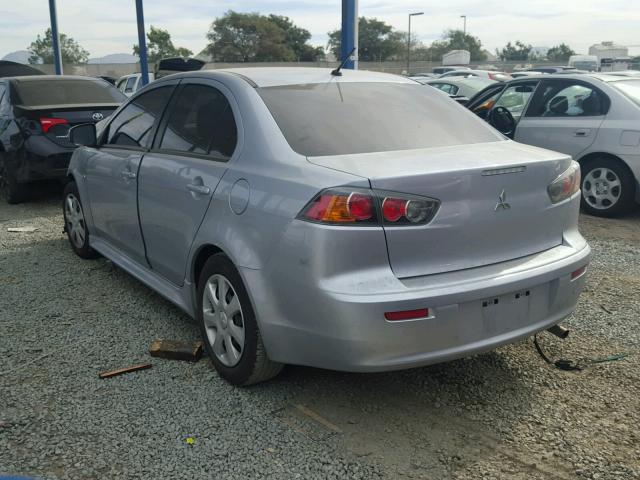 JA32U2FU5FU013359 - 2015 MITSUBISHI LANCER ES SILVER photo 3