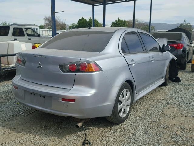 JA32U2FU5FU013359 - 2015 MITSUBISHI LANCER ES SILVER photo 4