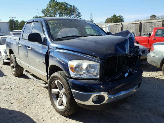 1D7HA18P27S113881 - 2007 DODGE RAM 1500 S BLUE photo 1