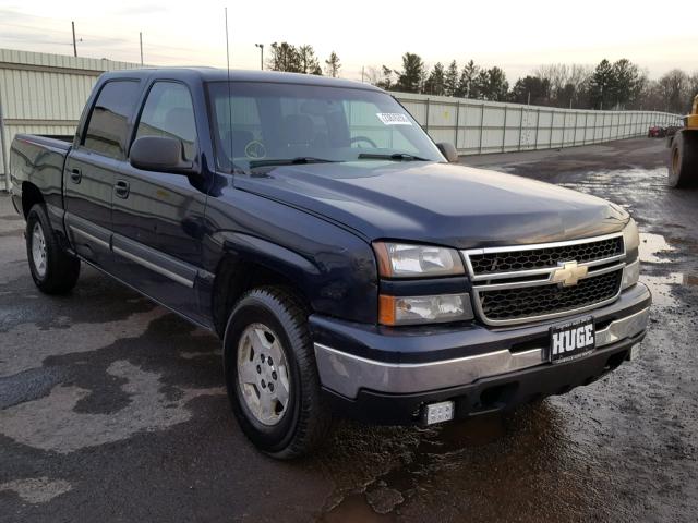 2GCEK13T161124349 - 2006 CHEVROLET SILVERADO BLUE photo 1