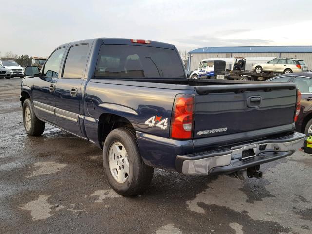 2GCEK13T161124349 - 2006 CHEVROLET SILVERADO BLUE photo 3