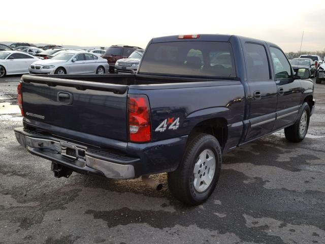 2GCEK13T161124349 - 2006 CHEVROLET SILVERADO BLUE photo 4