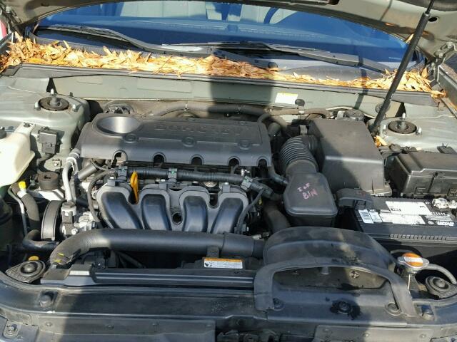 5NPET46C09H569016 - 2009 HYUNDAI SONATA GLS GRAY photo 7