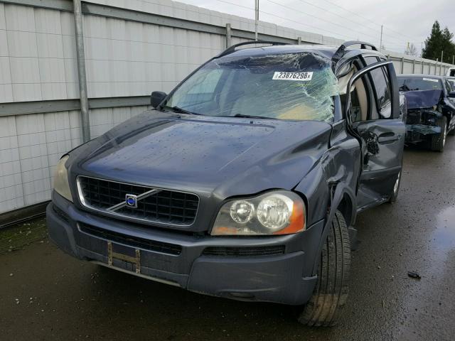 YV1CZ911751149936 - 2005 VOLVO XC90 T6 GRAY photo 2