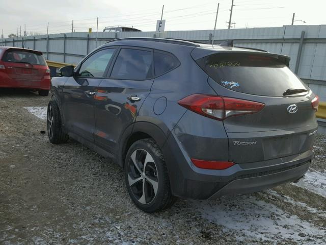 KM8J33A20GU153019 - 2016 HYUNDAI TUCSON LIM GRAY photo 3