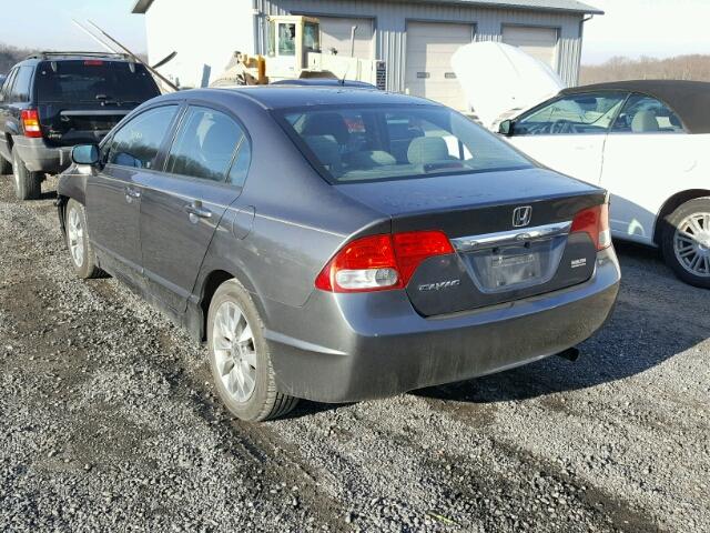 2HGFA1F82AH573992 - 2010 HONDA CIVIC EX ნაცრისფერი ფოტო 3