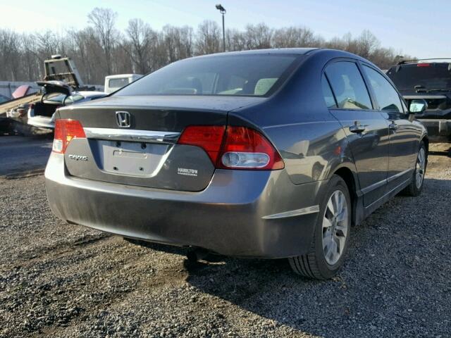 2HGFA1F82AH573992 - 2010 HONDA CIVIC EX GRAY photo 4