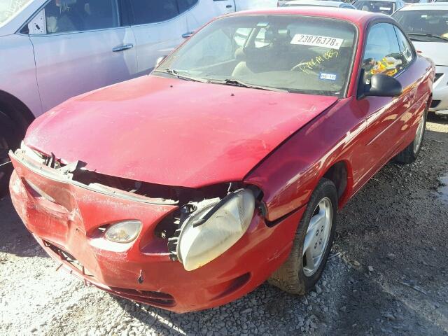 3FAFP11392R118254 - 2002 FORD ESCORT ZX2 RED photo 2