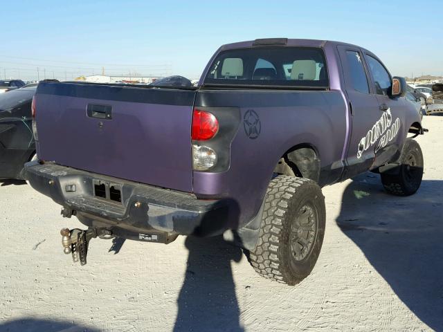 5TFRT541X8X018376 - 2008 TOYOTA TUNDRA DOU PURPLE photo 4