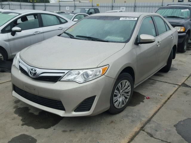 4T4BF1FK5DR277412 - 2013 TOYOTA CAMRY L GOLD photo 2