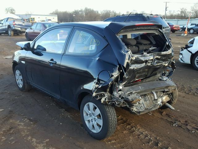 KMHCM3AC5AU181176 - 2010 HYUNDAI ACCENT BLU BLACK photo 3