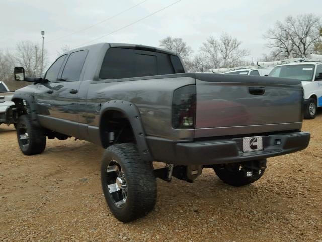 3D7KS29A47G854222 - 2007 DODGE RAM 2500 GRAY photo 3