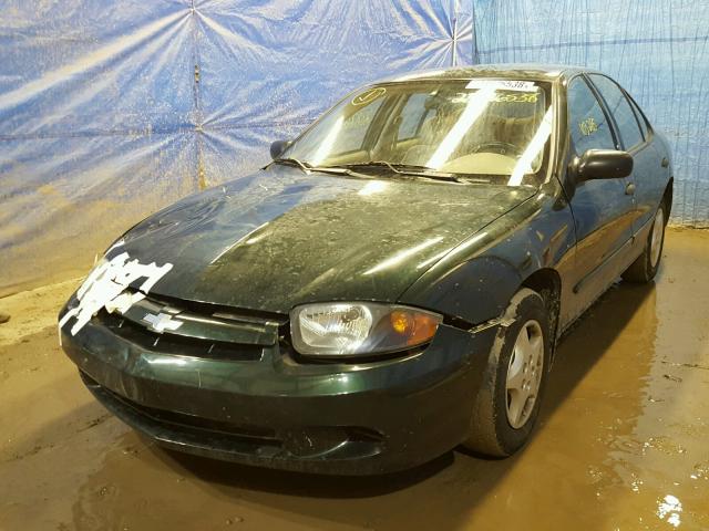 1G1JC52F747267121 - 2004 CHEVROLET CAVALIER GREEN photo 2