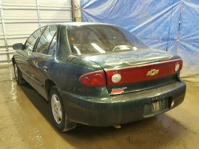 1G1JC52F747267121 - 2004 CHEVROLET CAVALIER GREEN photo 3